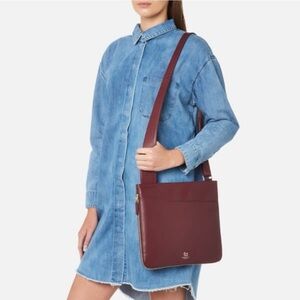Radley London burgundy leather crossbody bag